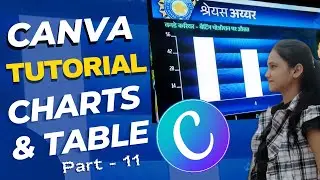 Canva Tutorial | Table and Charts In Canva | How To Use Canva For Beginners