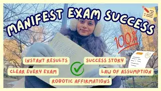 Manifest Your Dream Score with Robotic Affirmations | Law of Assumption for Exam Success✨📝