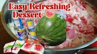 Watermelon Gulaman Dessert Recipe l Easy & Refreshing Pampalamig sa Tag init🍉❄️