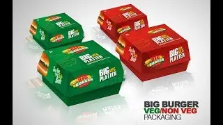 How to Make Burger box Packaging Design Using CorelDraw by Ahsan Sabri