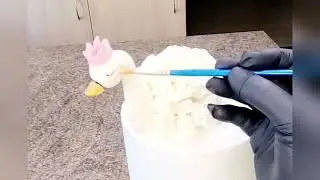 How to make Swan Cake Topper #cake #swantopper