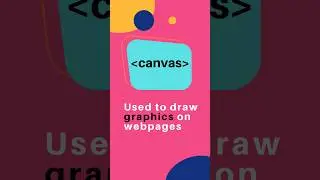 canvas tag in HTML | Learn HTML | HTML Tutorial | HTML full course | HTML 5 | HTML #shorts #short