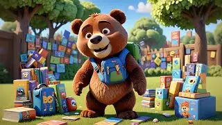 A Bear Stuck in My Backpack! &ndash; Nursery Rhymes Songs for Kids 🧸🎒