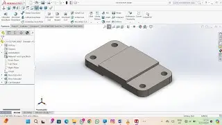 [2] DRAWING A CASTER WHEEL BASE USING SOLIDWORKS FULL TUTORIAL|EXTRUDE BOSS AND EXTRUDE CUT