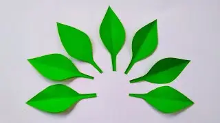 Cara Membuat Origami Daun | Paper Leaf | DIY Paper Crafts