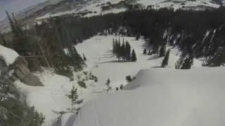 Sketchy Line + Cliff + Bad Luck = Broken Ski & Lost Pride