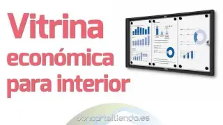 Vitrina economica para interior rotulable y magnetica