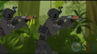 DINO ISLAND GUNFIGHT!!!Part.2 | Stickman Animation | Sticknodes War