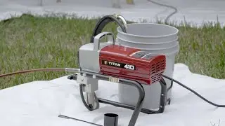 An airless machine with primer uses a high-pressure pump to spray paint or primer without compressed