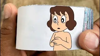 Perman Cartoon Flipbook #9 | Michiko and Mitsuo Bathing Flip Book | Flip Book Artist 2024