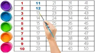 Learn Numbers 1&ndash;50 ✍️ | Tracing & Writing Practice for Kids | Learn With Izsha 🎨 | #education