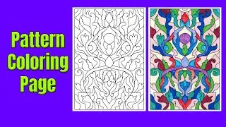 Relaxing Geometric Patterns Coloring Page | Stress Relief And  Mindfulness Activity | Video 7