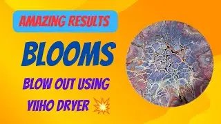 564. Mind-Blowing Color Show from a Yiiho Hair Dryer #fluidart#bloom
