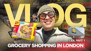 LIDL Grocery Shopping in London 🇬🇧 | What ₹₹₹ Can Buy? (Vlog Part 1)