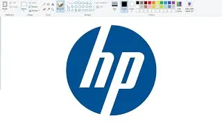 How to draw HP Logo on Computer using Ms Paint | HP Logo Drawing.