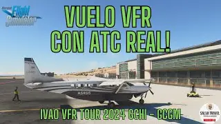 FS2020 Volamos El Hierro - La Gomera con ATC Real | VFR Tour 2024 #01 IVAO ES | Cessna 208 Caravan