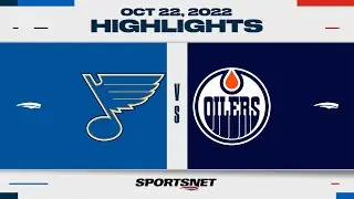 NHL Highlights | Blues vs. Oilers - October 22, 2022