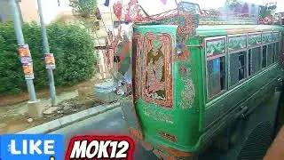 Beautiful Karachi City View | Peaceful Bus Journey Across the City | MOK12