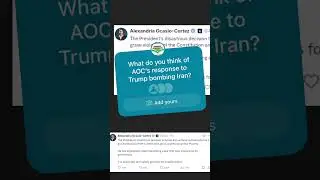 AOC&rsquo;s harsh response to Trump / USA bombing Iran Nuclear plants (6/21/25)