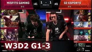 Misfits vs G2 eSports | Game 3 S7 EU LCS Summer 2017 Week 3 Day 2 | MSF vs G2 G3 W3D2