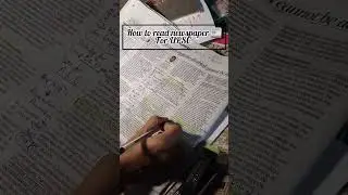 How to makes notes from newspaper 📚 UPSC IAS #shorts #viral #upsc #youtubeshorts #shortvideo