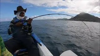 Fishing trip at riviere noire - Bluefin Trevally caught