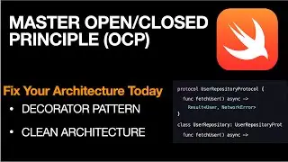 Master Open/Closed Principle (OCP) in Swift | Decorator Pattern + Clean Architecture SwiftUI | SOLID