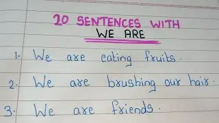 20 предложений с We are || We are в предложениях|| Использование We are в предложениях