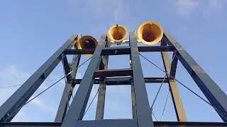 The 3 Grassmayr bells of St. Ev. Luke orthodox church in S&acirc;ntandrei
