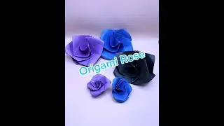 EASY ORİGAMİ ROSE Tutorial | Beautiful Paper Flower Step by Step