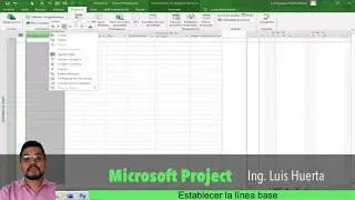#7-La línea base en Microsoft Project
