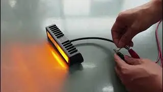 BS-7018 12LED Blue Amber Double Color Surface-Mount Flashing Strobe Lights for Truck Car