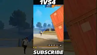 🔥I Can Clutch 1 Vs 4 Handle 🥵 | Free fire Solo Vs Squad 😈 #freefire #shortsfeed #shorts #1vs4
