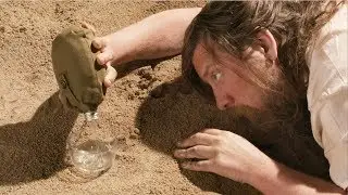 Selfless Hero: Man Stranded In Desert Uses Last Of His Water To Wet His Expanding Dinosaur Sponge