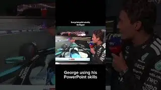 George Russell uses his PowerPoint skills on the SkyPad. F1 memes part 19 #f1 #shorts #formula1