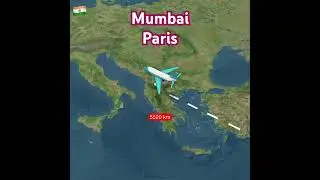 Mumbai to Paris Flight Tour #flightsimulator #simulator #flightvideo #planeview