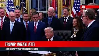 Trump signs the document | The US lifts sanctions on Syria.