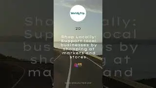 20. Shop Locally  #LocalShopping #MarketExploration #SupportLocal