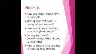 CTS Node.js & Microservices Interview Questions #nodejs
