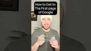 How to Rank on The First Page of Google