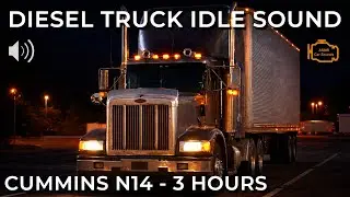 Peterbilt 377 Cummins N14 idle Sound 3 Hours Diesel Truck ASMR