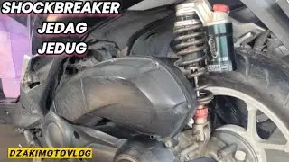 GANTI SHOCKBREAKER BELAKANG YAMAHA LEXI 125 with KYB shockbreaker