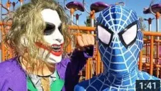 Blue Spider-Man vs Joker | Real Life Superhero Battle - Death Match Fight!