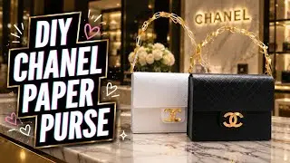 Chanel Paper Purse | DIY Handmade Papercraft | Gift Bag Tutorial