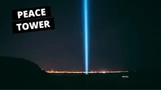 Imagine Peace Tower Lighting | Reykjavik, Iceland