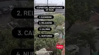 Spiritual Significance  of Rain I Rain Meaning