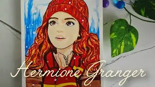Hermione Granger Fan Art 🎨 | Step by Step Painting Process #harrypotter #hermionegranger #art
