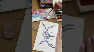Water-colourful tribal tutorial #tattoo #tribal #timelapse #procreateart #procreatetutorial