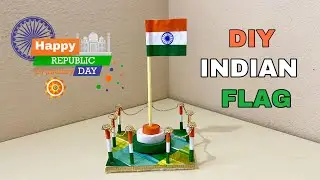How to Make Indian Flag with Paper | DIY Paper Flag | Republic Day Craft Ideas | JAI HIND