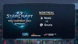 Neeb vs Snute PvZ - Grandfinal - WCS Montreal 2017 - StarCraft II